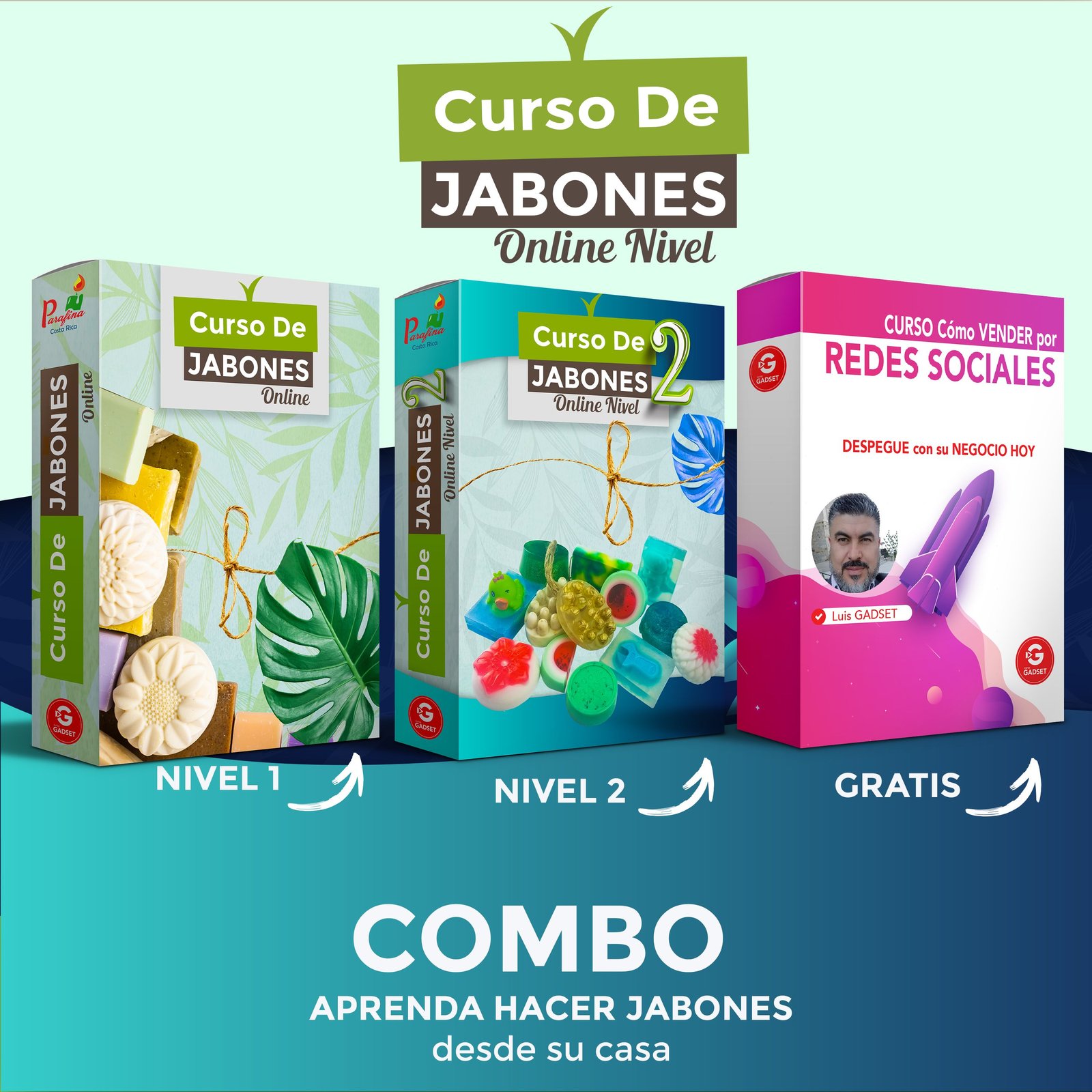 Combo CURSO de JABONES Nivel 1 y 2