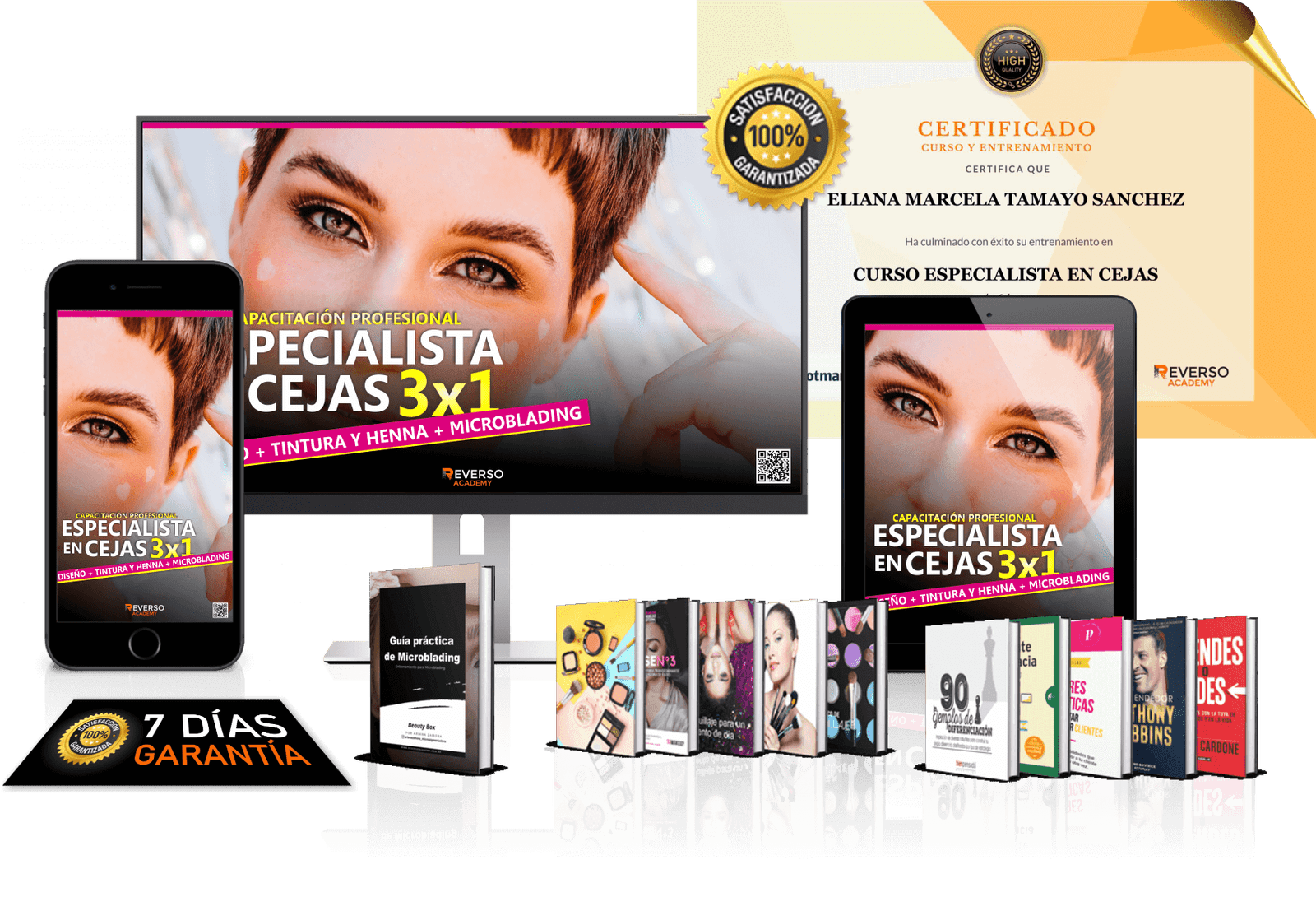 Curso Especialista en Cejas: Diseño + Tintura y Henna + Microblading