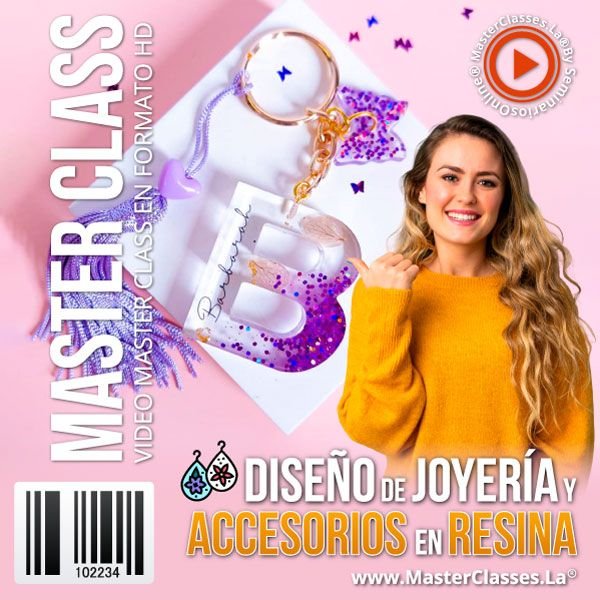 Diseño de Joyería y Accesorios en Resina