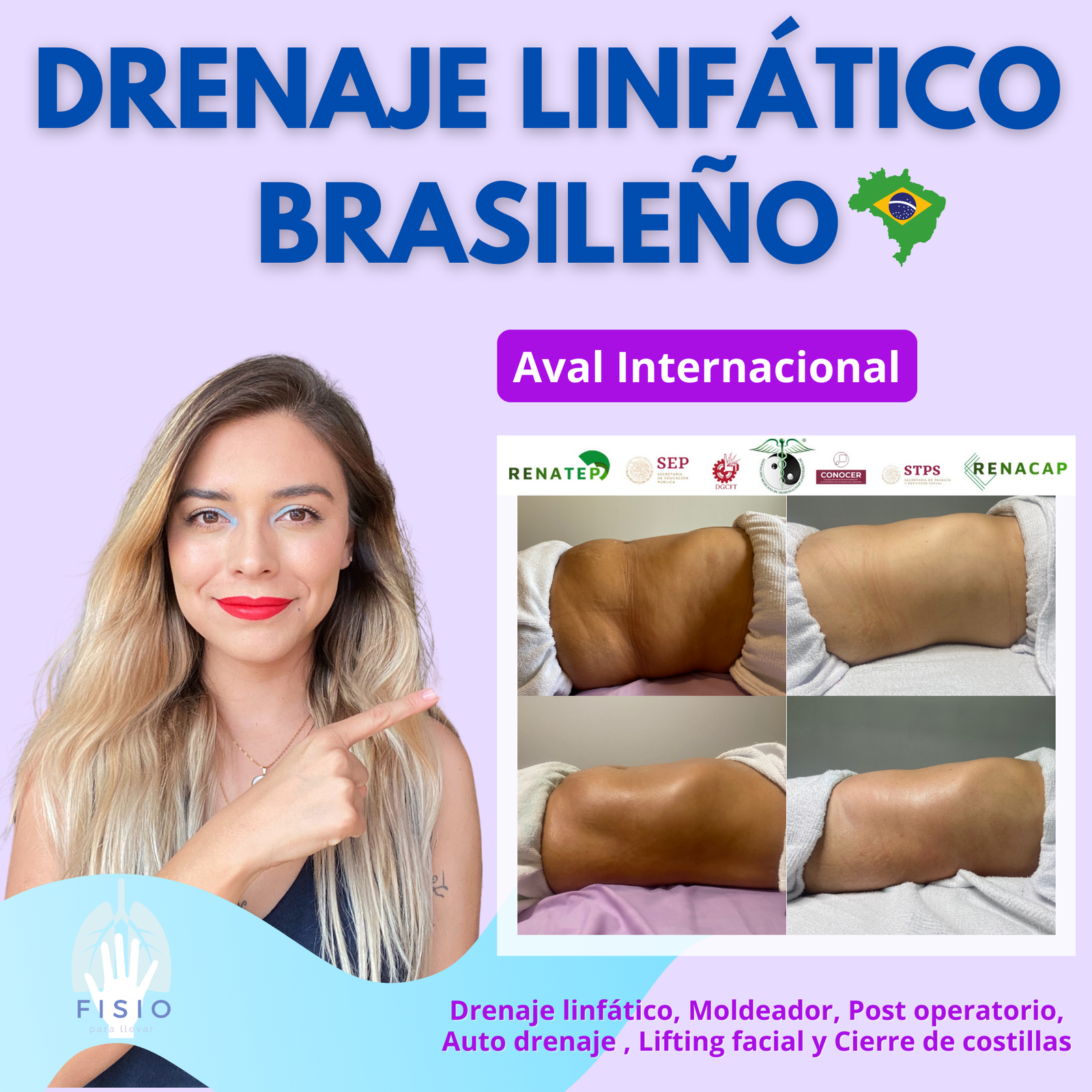 Drenaje Linfático Brasileño. Certificado con Validez Internacional