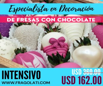 Curso Intensivo Especialista en Decoración de Fresas con Chocolate Premium