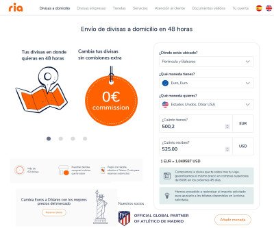 Ria: Tu Socio de Confianza para Cambio de Divisas Online