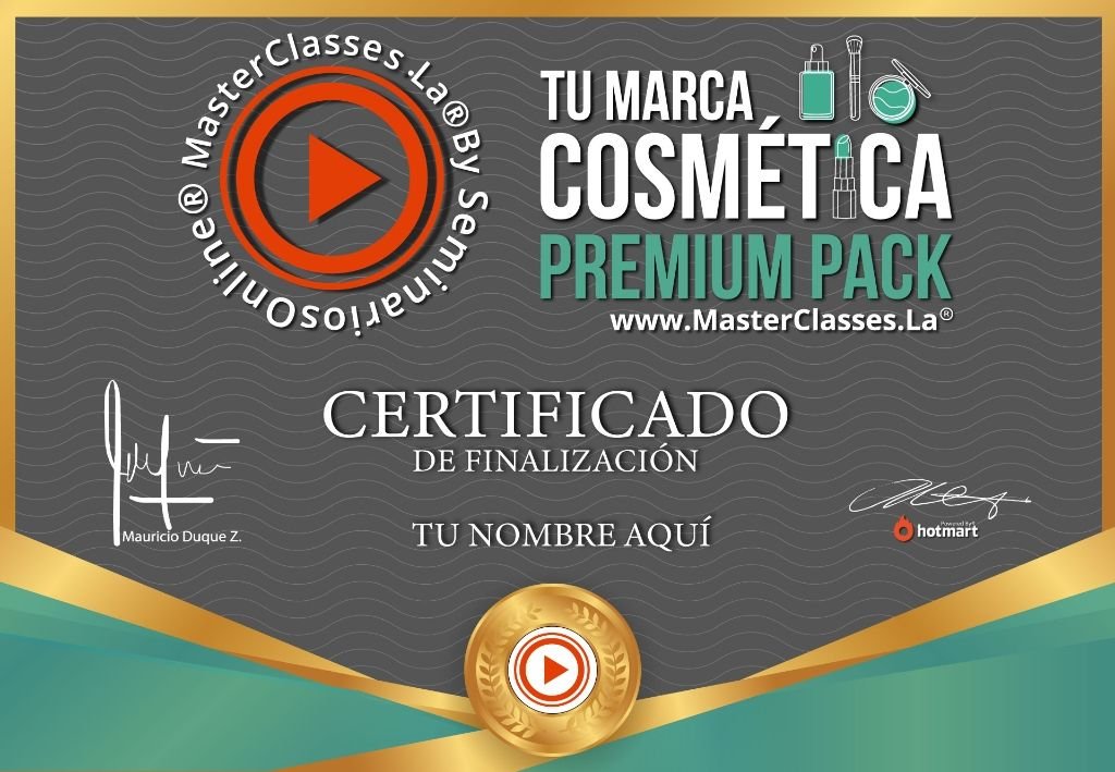 Tu Marca Cosmetica Premium Pack